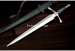 Hand-Forged Arming Sword, Trumpet Quillons