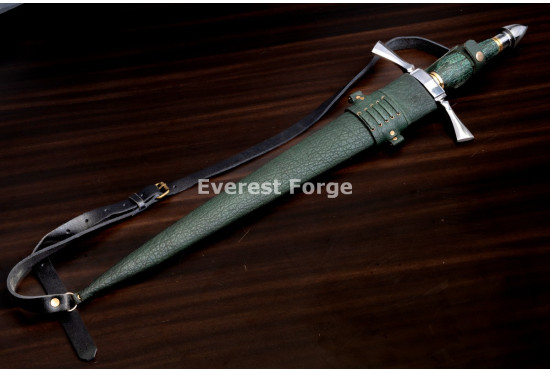Hand-Forged Arming Sword, Trumpet Quillons