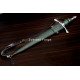 Hand-Forged Arming Sword, Trumpet Quillons