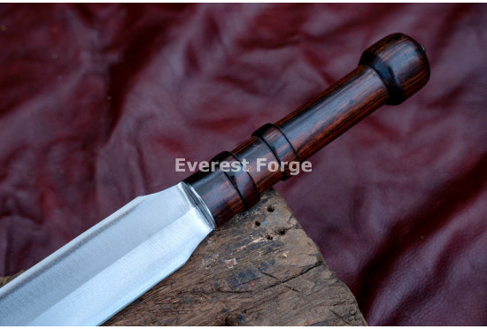 Hand-Forged Maasai Seme Sword – Full-Tang 5160 Leaf-Shaped Blade