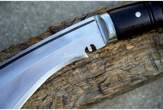 Angkhola Guardian Khukuri – 14 Inch Grooved-Body Traditional Kukri