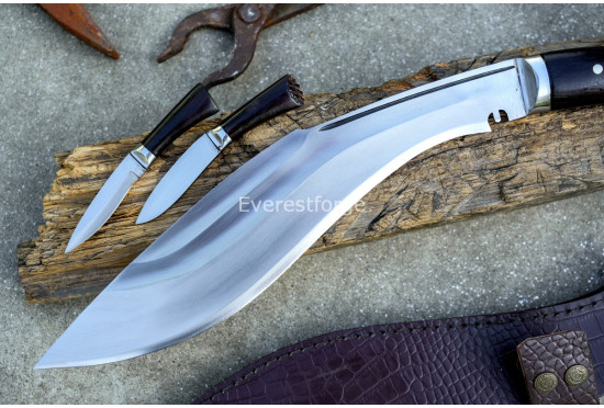 Angkhola Guardian Khukuri – 14 Inch Grooved-Body Traditional Kukri