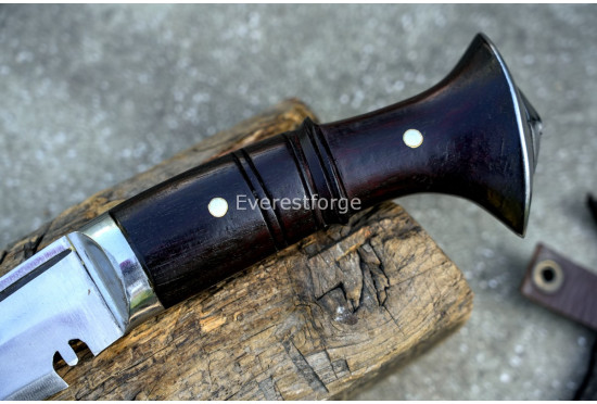 Angkhola Guardian Khukuri – 14 Inch Grooved-Body Traditional Kukri