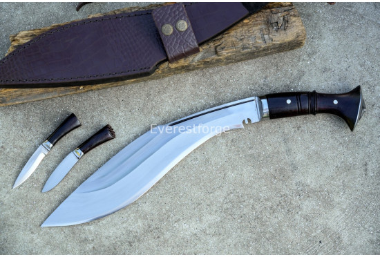 Angkhola Guardian Khukuri – 14 Inch Grooved-Body Traditional Kukri