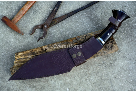 Angkhola Guardian Khukuri – 14 Inch Grooved-Body Traditional Kukri