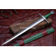 Hand-Forged Medieval Arming Sword, Celtic Knotwork