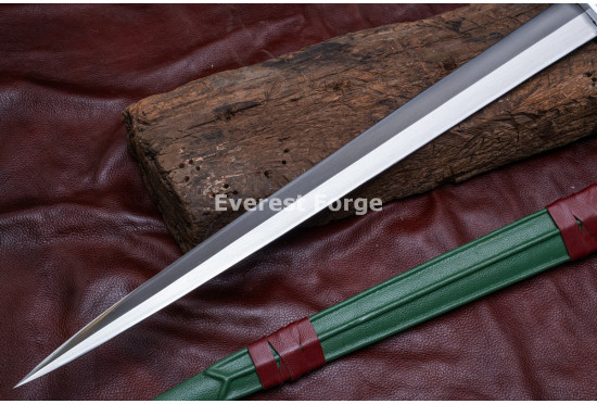 Hand-Forged Medieval Arming Sword, Celtic Knotwork