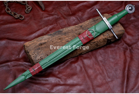 Hand-Forged Medieval Arming Sword, Celtic Knotwork
