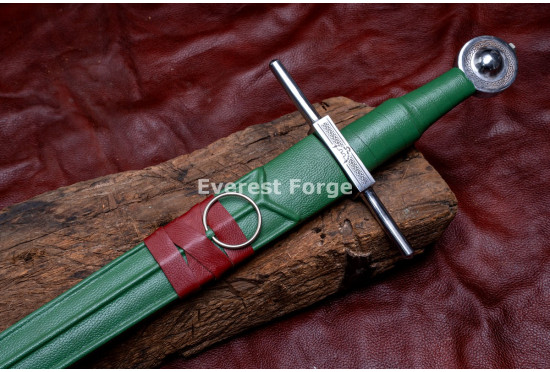 Hand-Forged Medieval Arming Sword, Celtic Knotwork