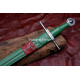 Hand-Forged Medieval Arming Sword, Celtic Knotwork