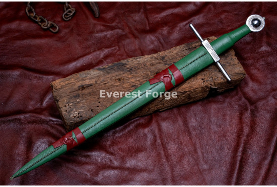 Hand-Forged Medieval Arming Sword, Celtic Knotwork