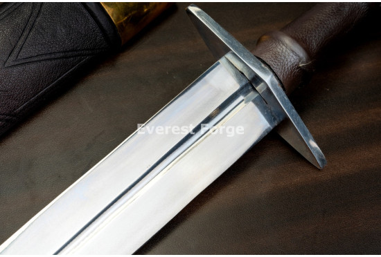 Hand-Forged Quillon Dagger, Ball Pommel