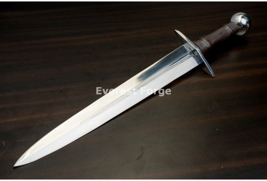 Hand-Forged Quillon Dagger, Ball Pommel