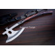 Hand-Forged Bearded Axe, Full Tang Rosewood Handle