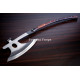 Hand-Forged Bearded Axe, Full Tang Rosewood Handle