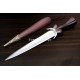 Hand-Forged Bollock Dagger, Fluted Pommel