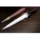 Hand-Forged Bollock Dagger, Fluted Pommel