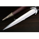 Hand-Forged Bollock Dagger, Fluted Pommel