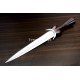 Hand-Forged Bollock Dagger, Fluted Pommel