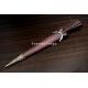 Hand-Forged Bollock Dagger, Fluted Pommel