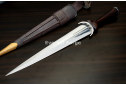 Hand-Forged Bollock Dagger, Twin Fullers