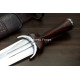 Hand-Forged Bollock Dagger, Twin Fullers