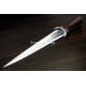 Hand-Forged Bollock Dagger, Twin Fullers