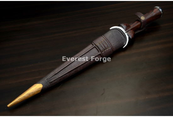 Hand-Forged Bollock Dagger, Twin Fullers