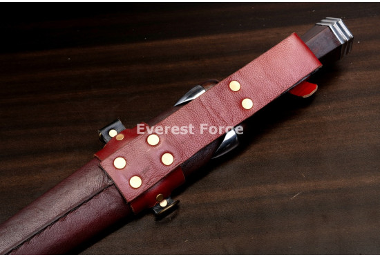 Hand-Forged Bollock Dagger, Steel Lobed Hilt