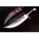 Hand-Forged Bowie Knife, Crossguard Hilt