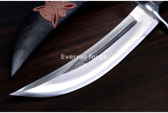 Hand-Forged Bowie Knife, Crossguard Hilt