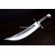 Hand-Forged Bowie Knife, Crossguard Hilt