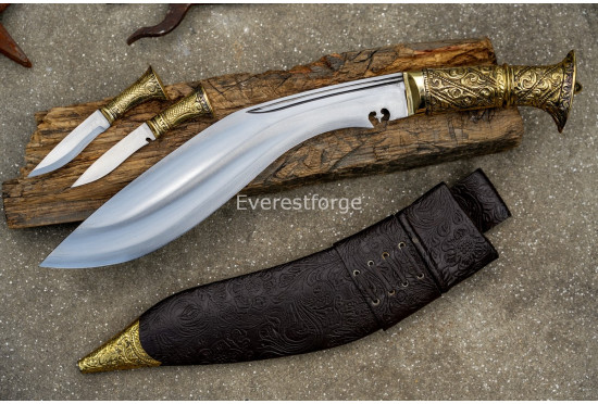 BRASS HANDLE  ANGKHOLA  KUKRI