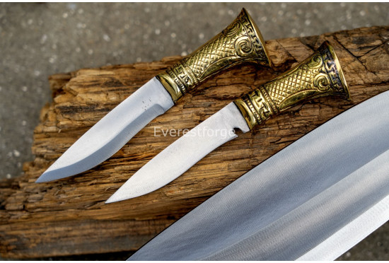 BRASS HANDLE  ANGKHOLA  KUKRI