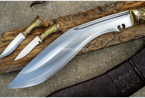 BRASS HANDLE  ANGKHOLA  KUKRI