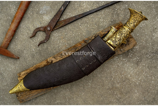 BRASS HANDLE  ANGKHOLA  KUKRI