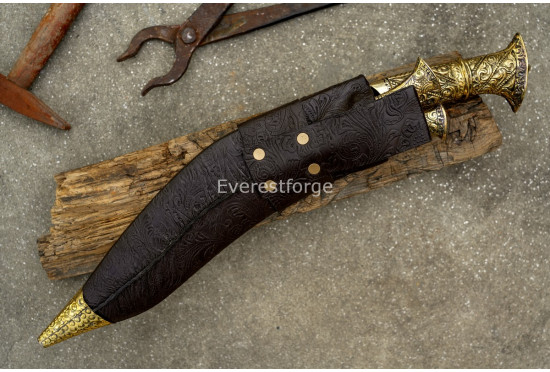 BRASS HANDLE  ANGKHOLA  KUKRI