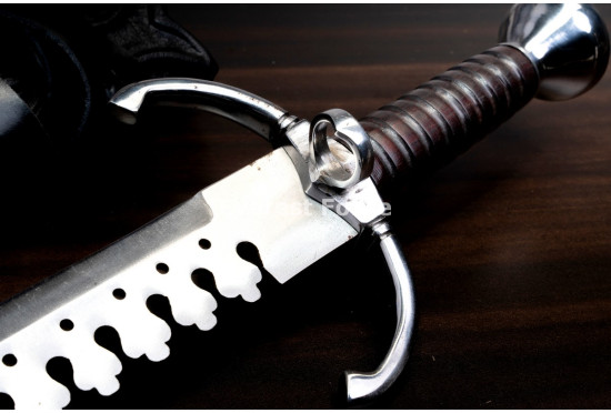 Hand-Forged Sword Breaker Dagger