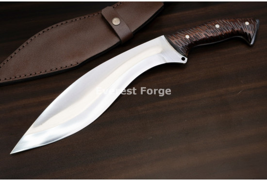 Hand-Forged Bushcraft Kukri, Full Tang