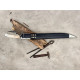 Bushwhacker Cutlass - Hand-Forged Recurved Clip-Point Sword with Bone Hilt