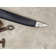 Bushwhacker Cutlass - Hand-Forged Recurved Clip-Point Sword with Bone Hilt