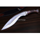 Hand-Forged Kukri Knife, Carved Grip
