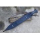 Leaf Shape sword-Flower pattern etched