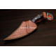 Hand-Forged Ring Pommel Knife, Pierced Blade