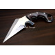 Hand-Forged Ring Pommel Knife, Faceted Blade