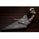Hand-Forged Ring Pommel Knife, Faceted Blade