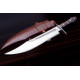 Hand-Forged Bowie Knife, Coffin Handle