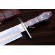 Hand-Forged Bowie Knife, Coffin Handle