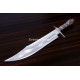 Hand-Forged Bowie Knife, Coffin Handle