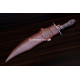 Hand-Forged Bowie Knife, Coffin Handle